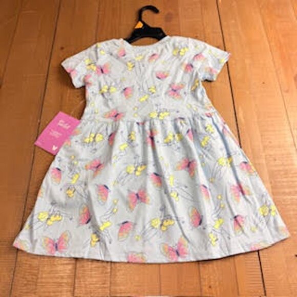 Disney Toddler Dress, Tinker Bell Girls Dress, 4T Princess Dress, Blue Butterfly - Picture 3 of 8